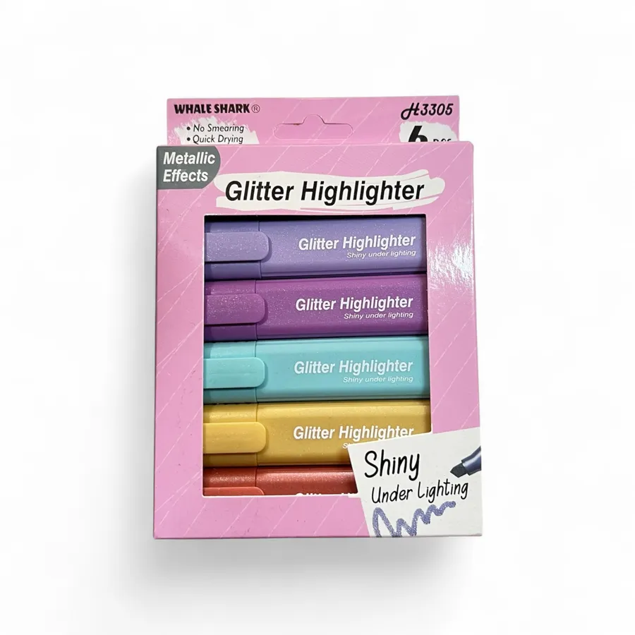 Resaltadores con Glitter